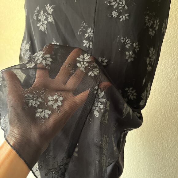 VTG 90’s Y2K City Triangles Babydoll Dress Small Fairy Whimsigoth Asymmetric - Picture 4 of 16